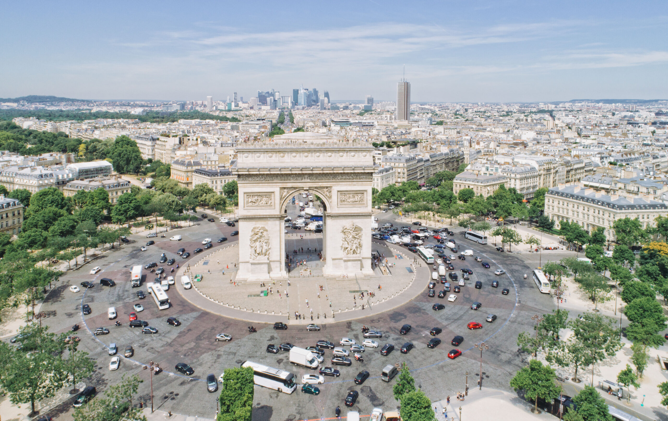 Arkitektur byplanlegging Paris detaljer bygninger Triumfbuen