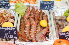 fisk skalldyr sjomat matmarked marked Paris Frankrike
