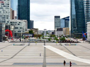 La Defense finansdistrikt Paris Frankrike