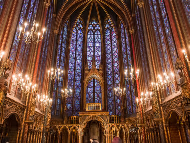 Sainte-Chapelle Paris utside kirke bygning