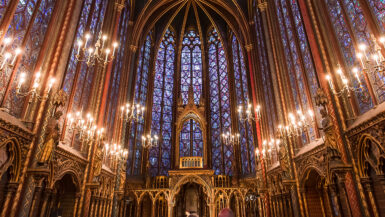 Sainte-Chapelle Paris utside kirke bygning