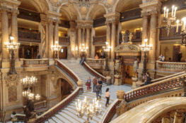 Opera de Paris Garnier Frankrike trapper innside