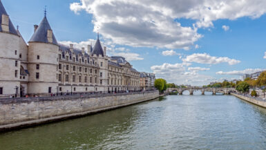 Seinen Paris hovedelv elv Frankrike bro