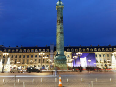 Place Vendome Paris Frankrike statue samlingsplass
