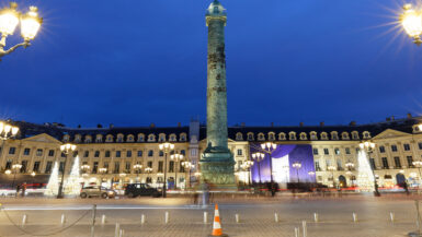 Place Vendome Paris Frankrike statue samlingsplass