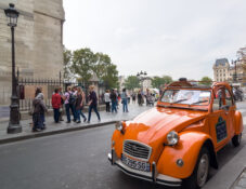 leie bil citroen 2cv guttetur jentetur Paris Frankrike
